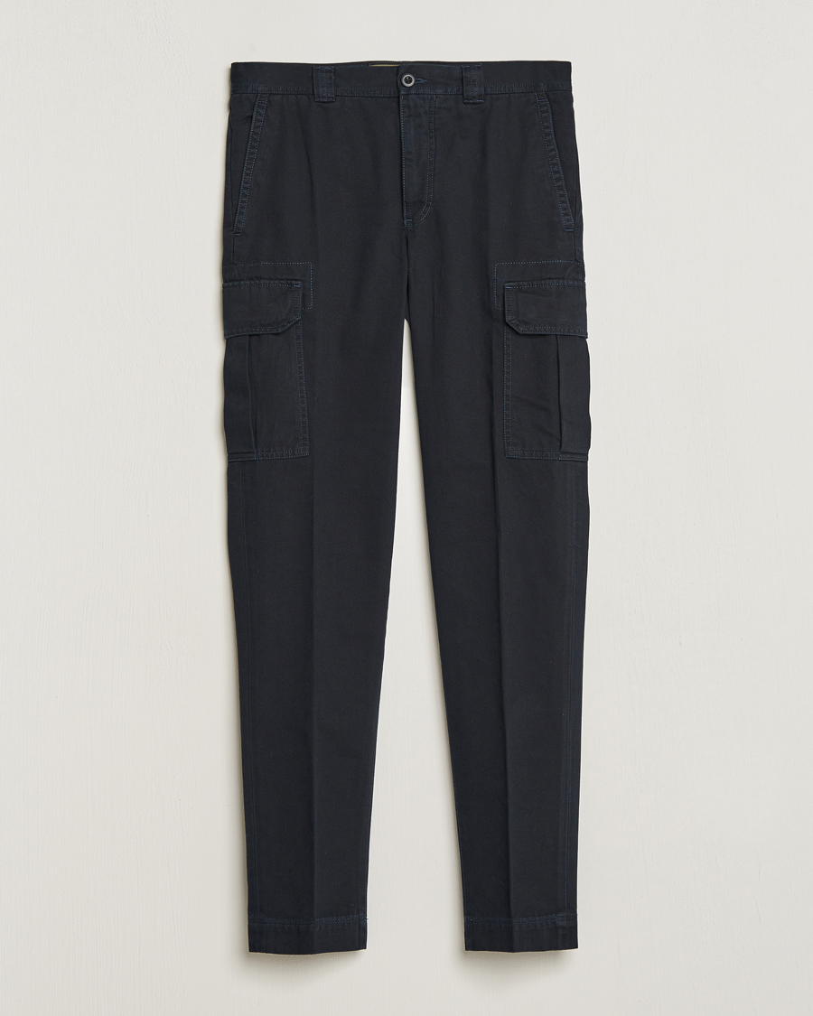 Hombres | Pantalones | Incotex | Slim Fit Cargo Pants Navy