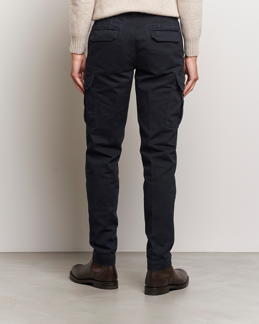 Hombres | Pantalones | Incotex | Slim Fit Cargo Pants Navy