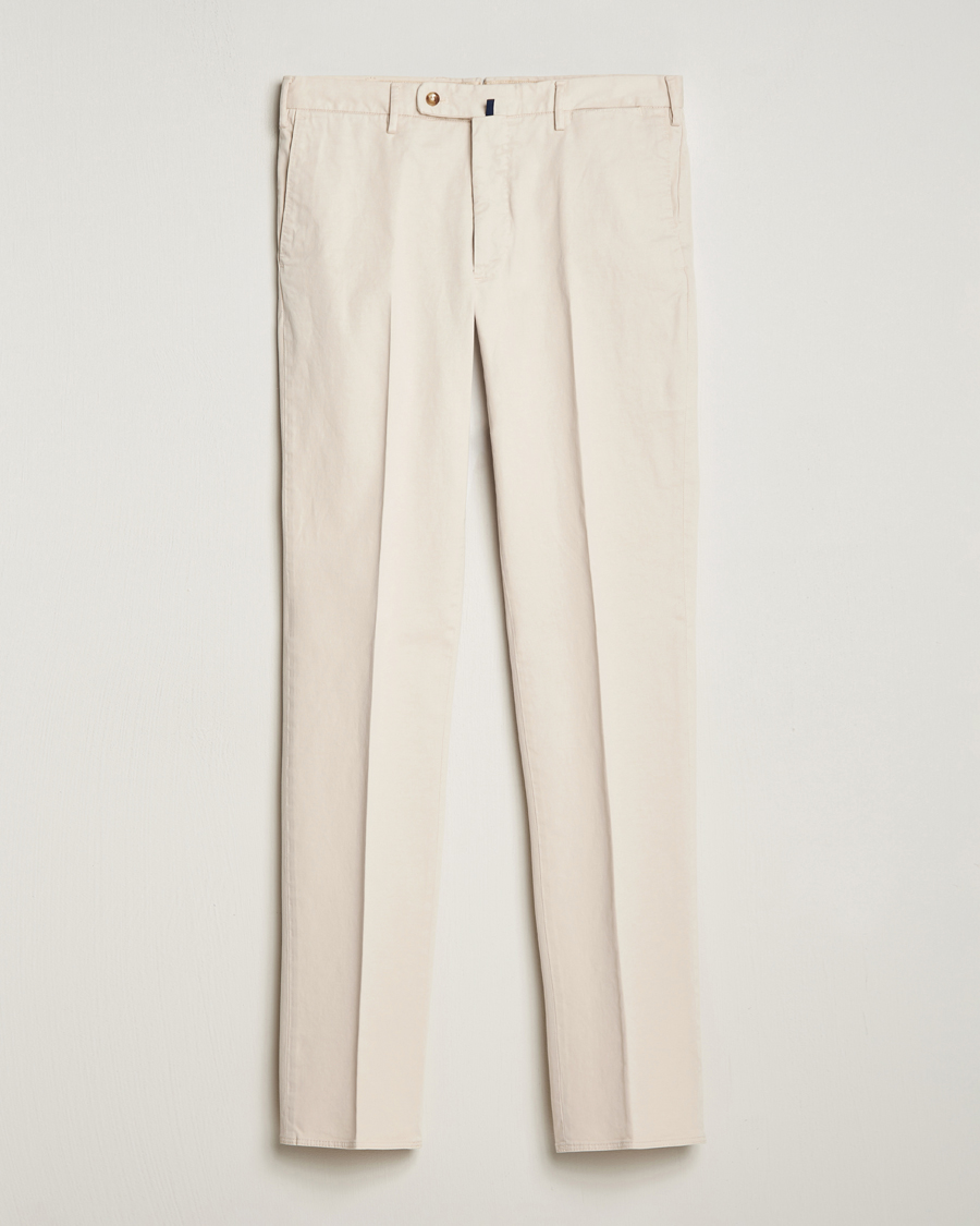 Hombres | Pantalones | Incotex | Regular Fit Cotton Chinos Off White