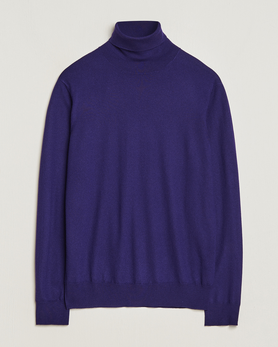Hombres | Jerséis y prendas de punto | Ralph Lauren Purple Label | Cashmere Jersey Rollneck Purple