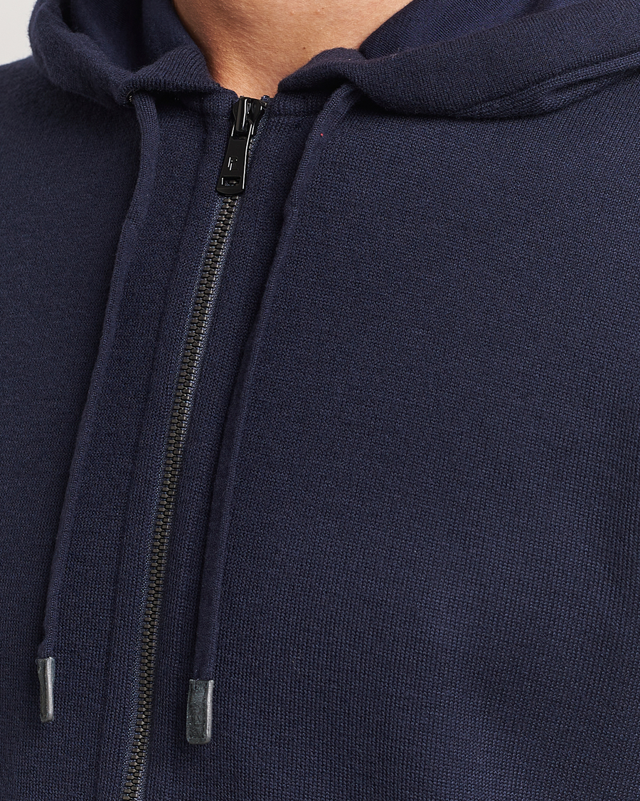 Hombres | Jerséis y prendas de punto | Ralph Lauren Purple Label | Luxury Fleece Full Zip Sweater Navy