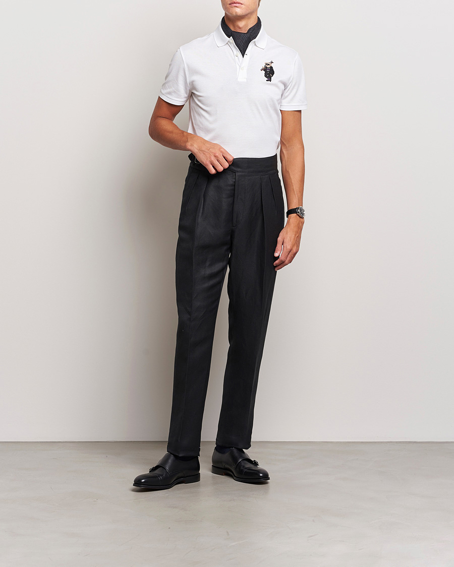 Hombres | Polos | Ralph Lauren Purple Label | Ski Bear Polo White