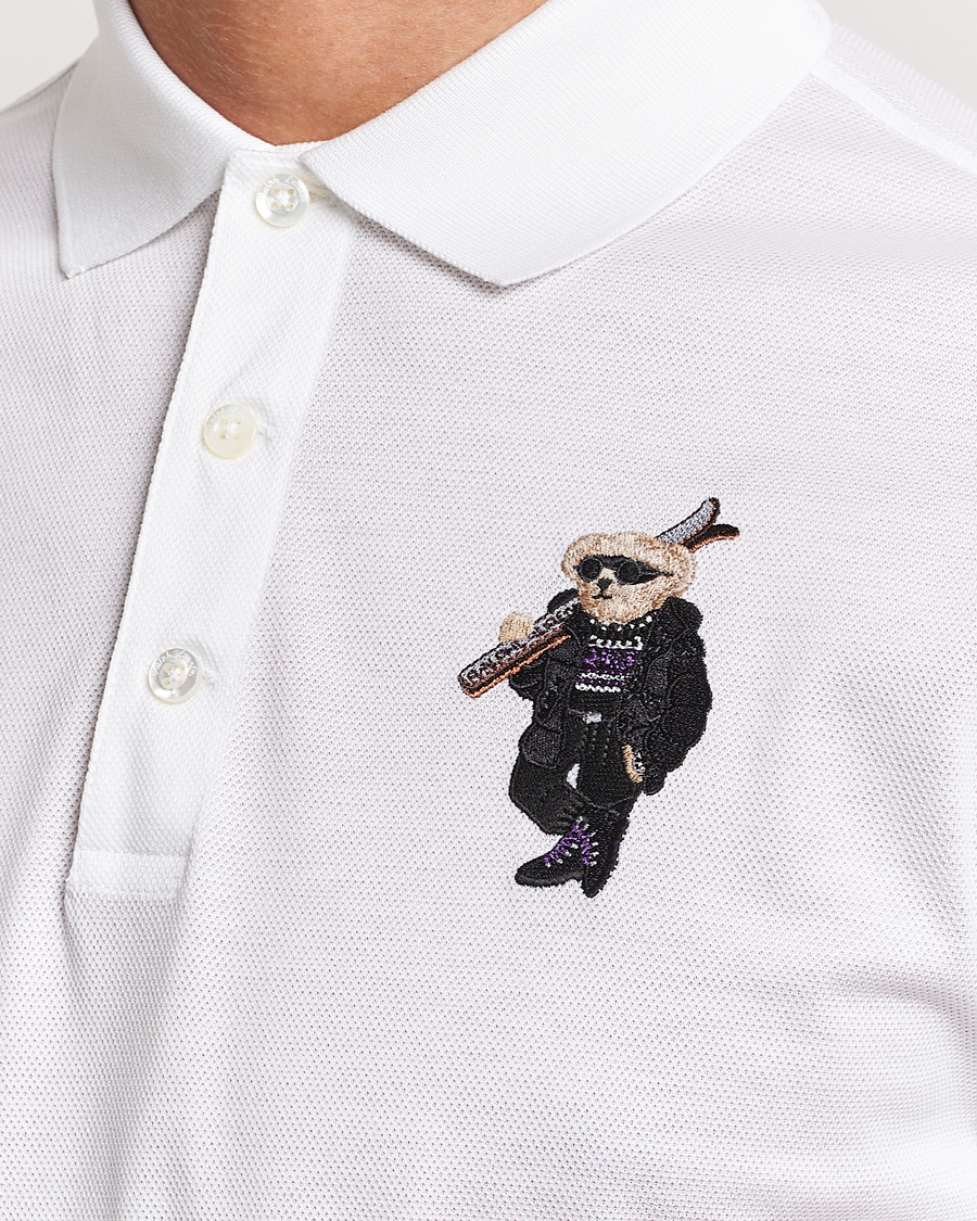 Hombres | Polos | Ralph Lauren Purple Label | Ski Bear Polo White