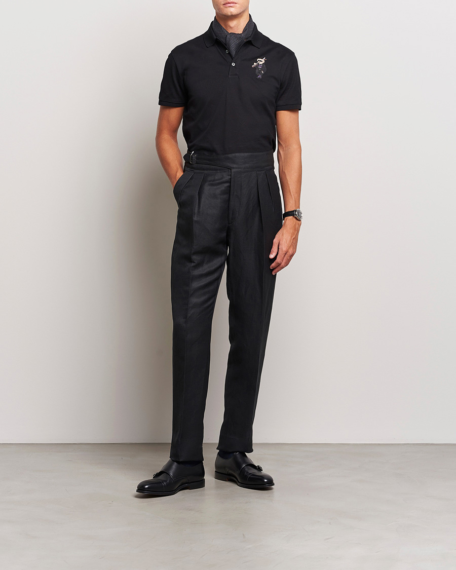 Hombres | Polos | Ralph Lauren Purple Label | Ski Bear Polo Black