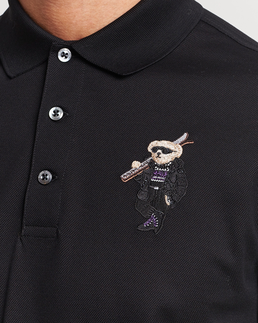 Hombres | Polos | Ralph Lauren Purple Label | Ski Bear Polo Black