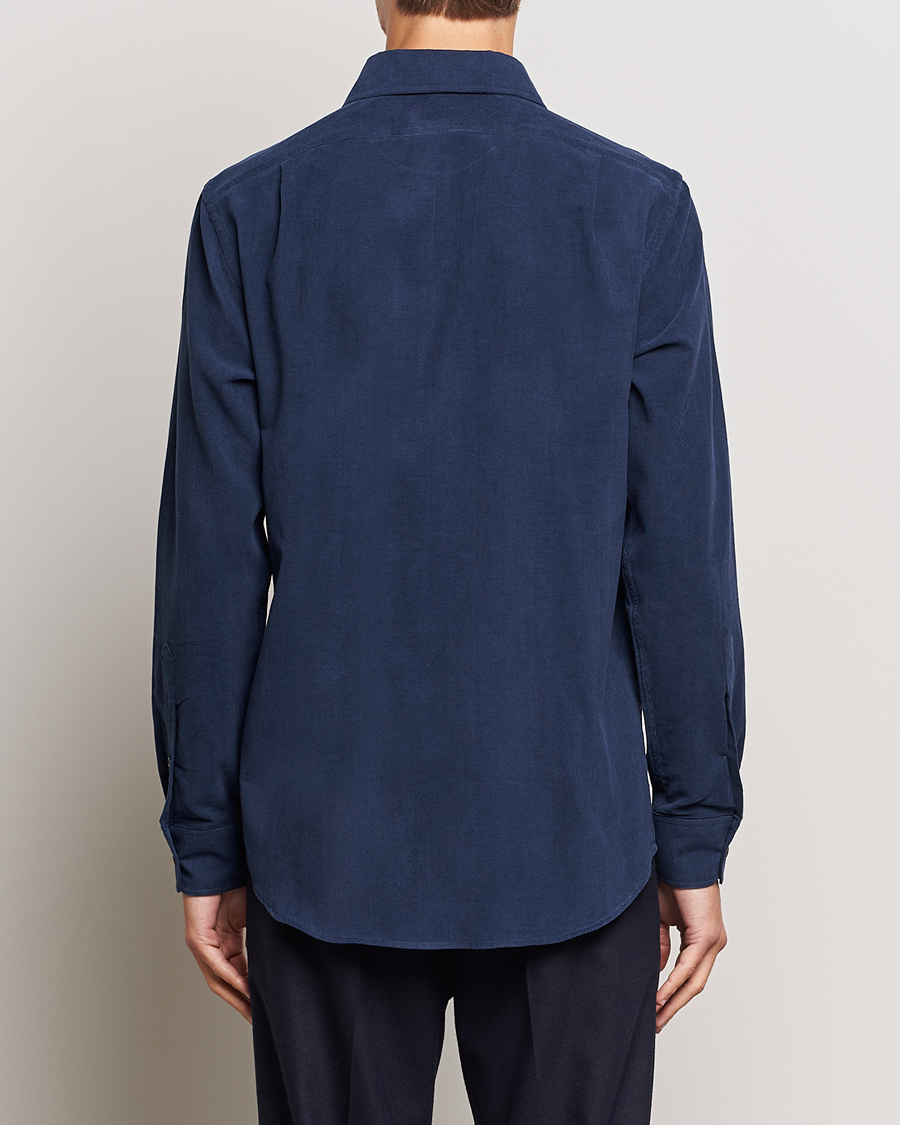 Hombres | Camisas | Ralph Lauren Purple Label | Cotton/Cashmere Corduroy Shirt Navy