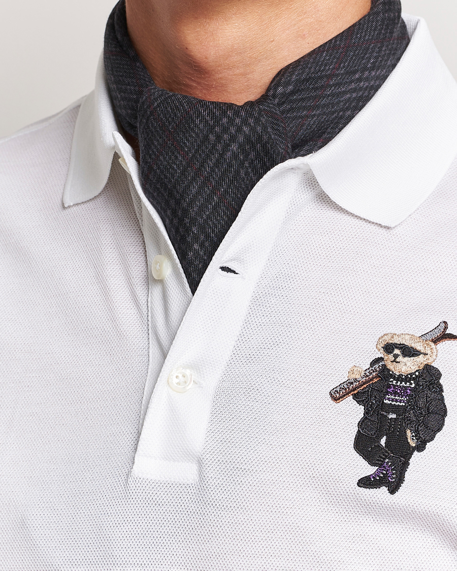 Hombres | Ralph Lauren Purple Label Glencheck Wool Scarf Charcoal | Ralph Lauren Purple Label | Glencheck Wool Scarf Charcoal