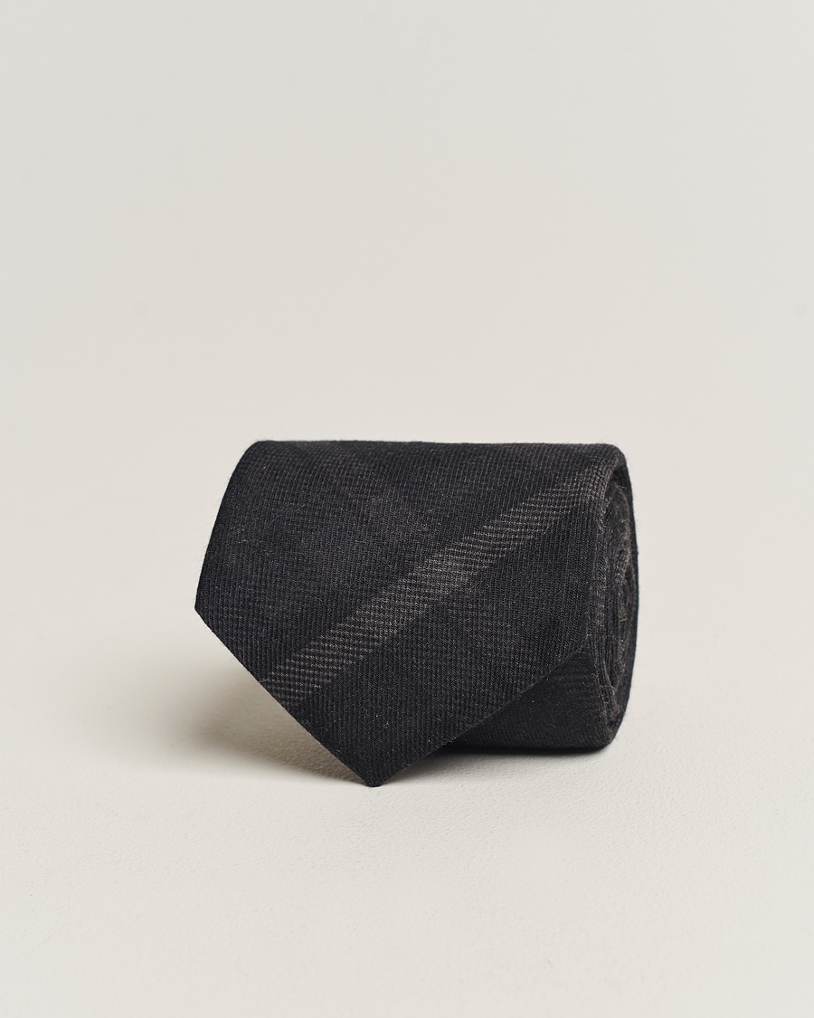 Hombres | Ralph Lauren Purple Label Tonal Plaid Tie Dark Grey | Ralph Lauren Purple Label | Tonal Plaid Tie Dark Grey