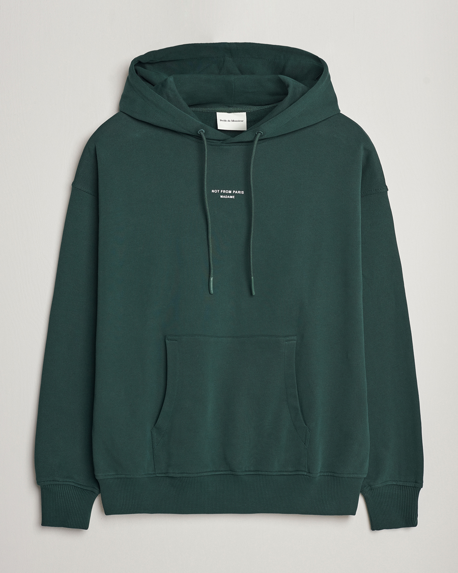 Hombres | Jerséis y prendas de punto | Drôle de Monsieur | Classic NFPM Hoodie Dark Green
