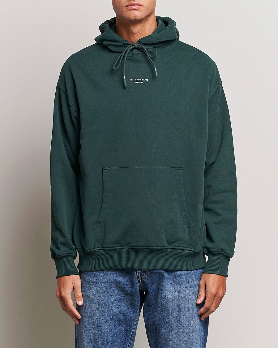 Hombres | Jerséis y prendas de punto | Drôle de Monsieur | Classic NFPM Hoodie Dark Green