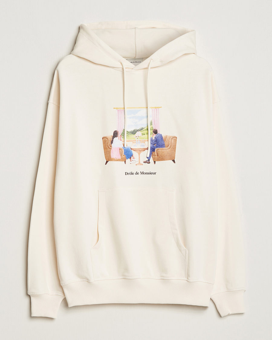 Hombres | Jerséis y prendas de punto | Drôle de Monsieur | Voyage Hoodie Cream