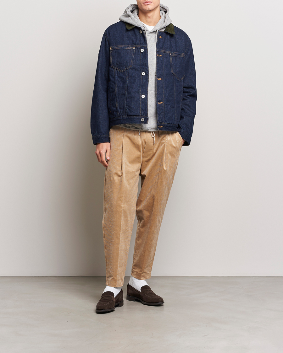 Hombres | Pantalones | Drôle de Monsieur | Drawstring Corduroy Troursers Beige