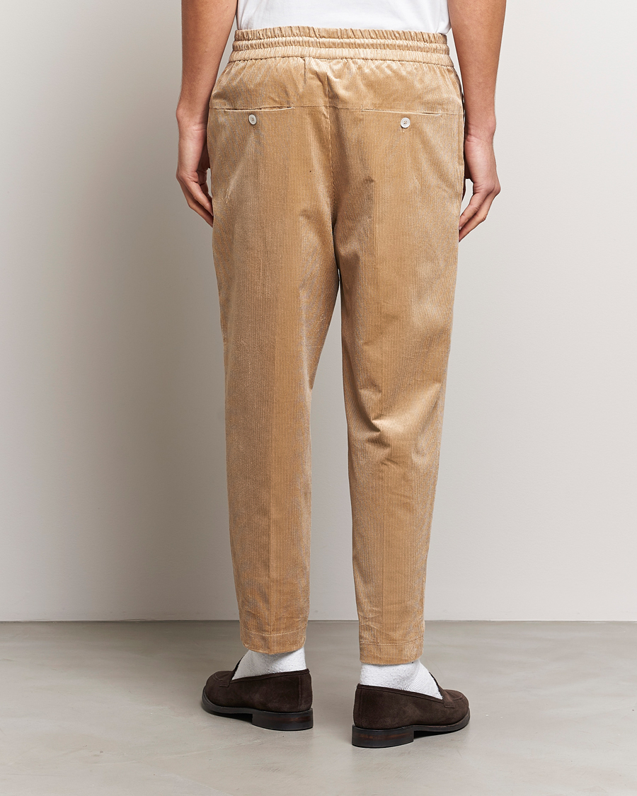 Hombres | Pantalones | Drôle de Monsieur | Drawstring Corduroy Troursers Beige