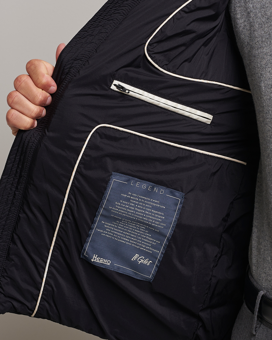 Hombres | Abrigos y chaquetas | Herno | Nuage Down Vest Black