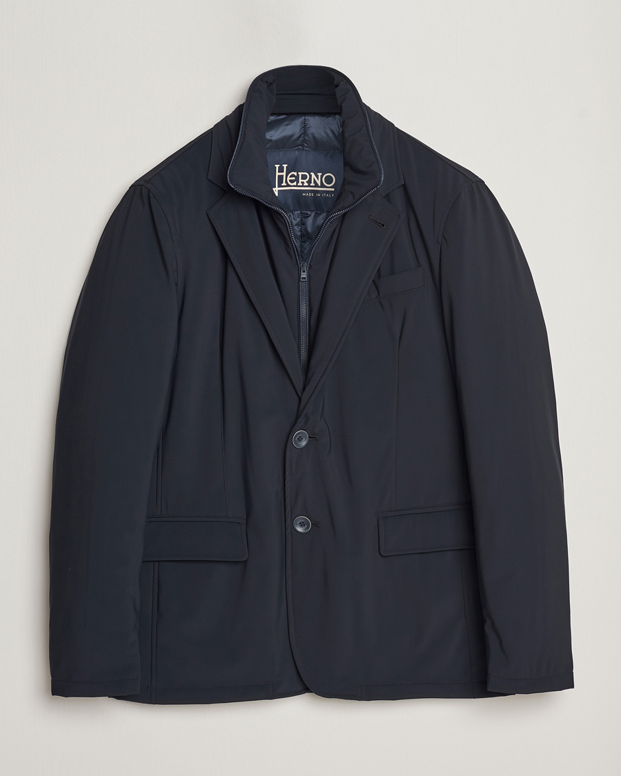 Hombres | Abrigos y chaquetas | Herno | Nylon City Blazer Navy