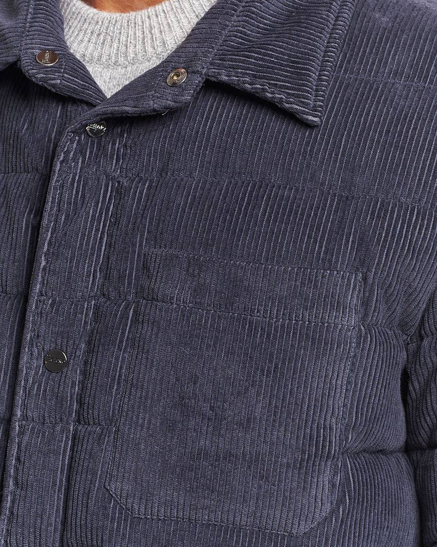 Hombres | Abrigos y chaquetas | Herno | Corduroy Shirt Jacket Navy