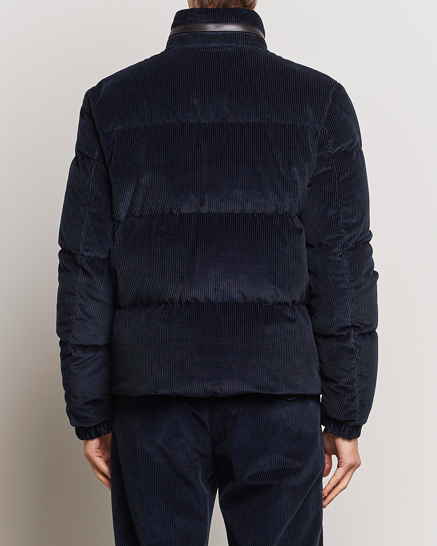 Hombres | Abrigos y chaquetas | Moncler | Besbre Corduroy Down Jacket Navy