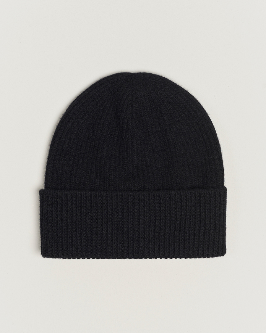 Hombres | Moncler Cashmere Beanie Black | Moncler | Cashmere Beanie Black