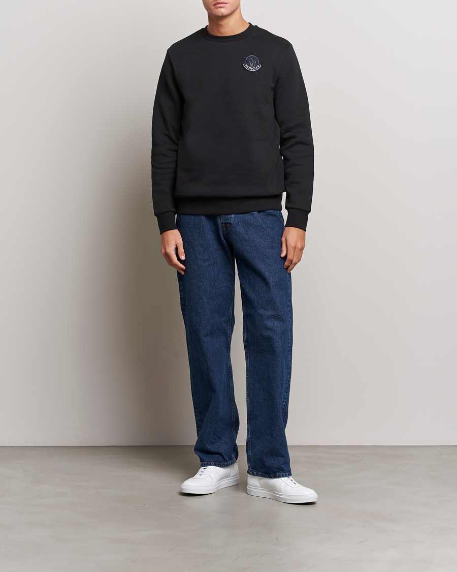 Hombres | Jerséis y prendas de punto | Moncler | Tonal Patch Logo Sweatshirt Black