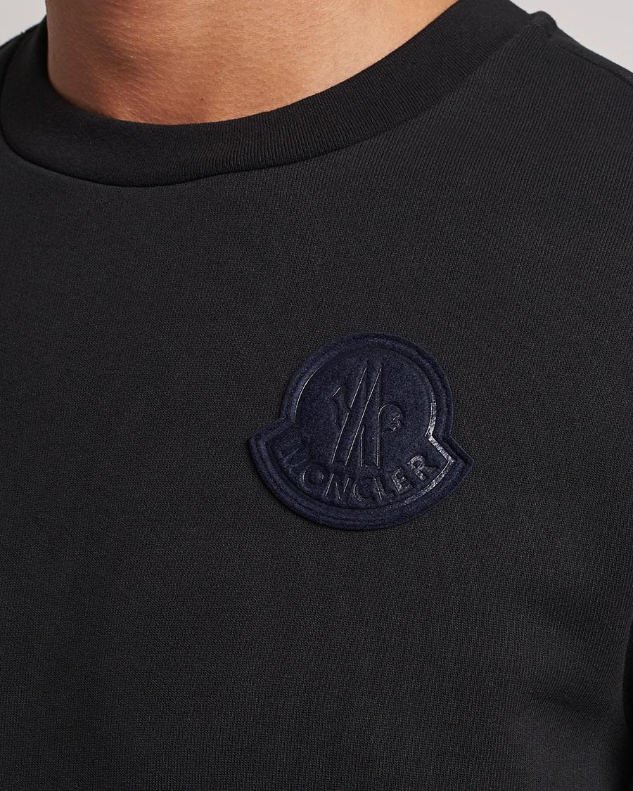 Hombres | Jerséis y prendas de punto | Moncler | Tonal Patch Logo Sweatshirt Black