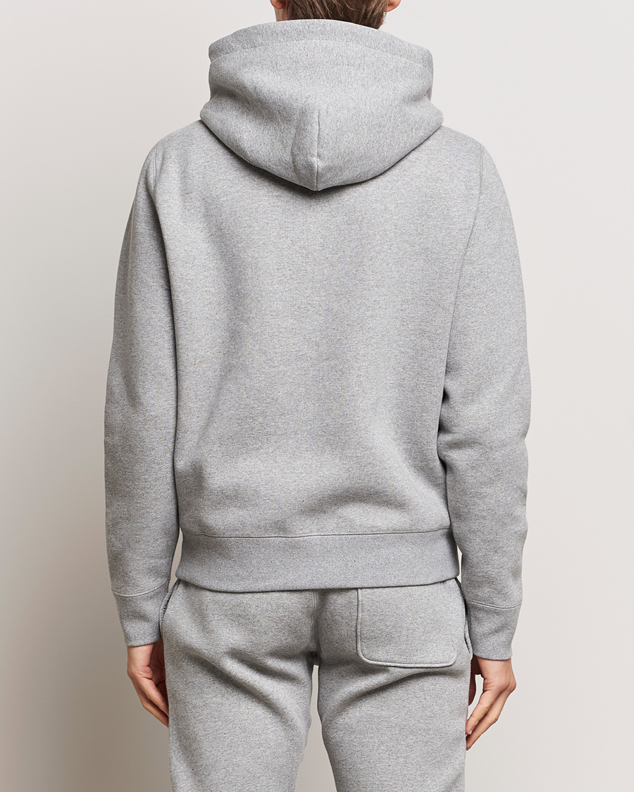 Hombres | Jerséis y prendas de punto | Moncler | Patch Logo Zip Hoodie Light Grey