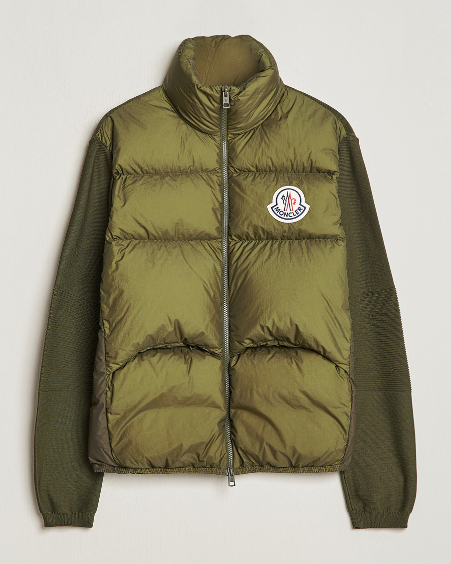 Hombres | Jerséis y prendas de punto | Moncler | Hybrid Cardigan Military Green
