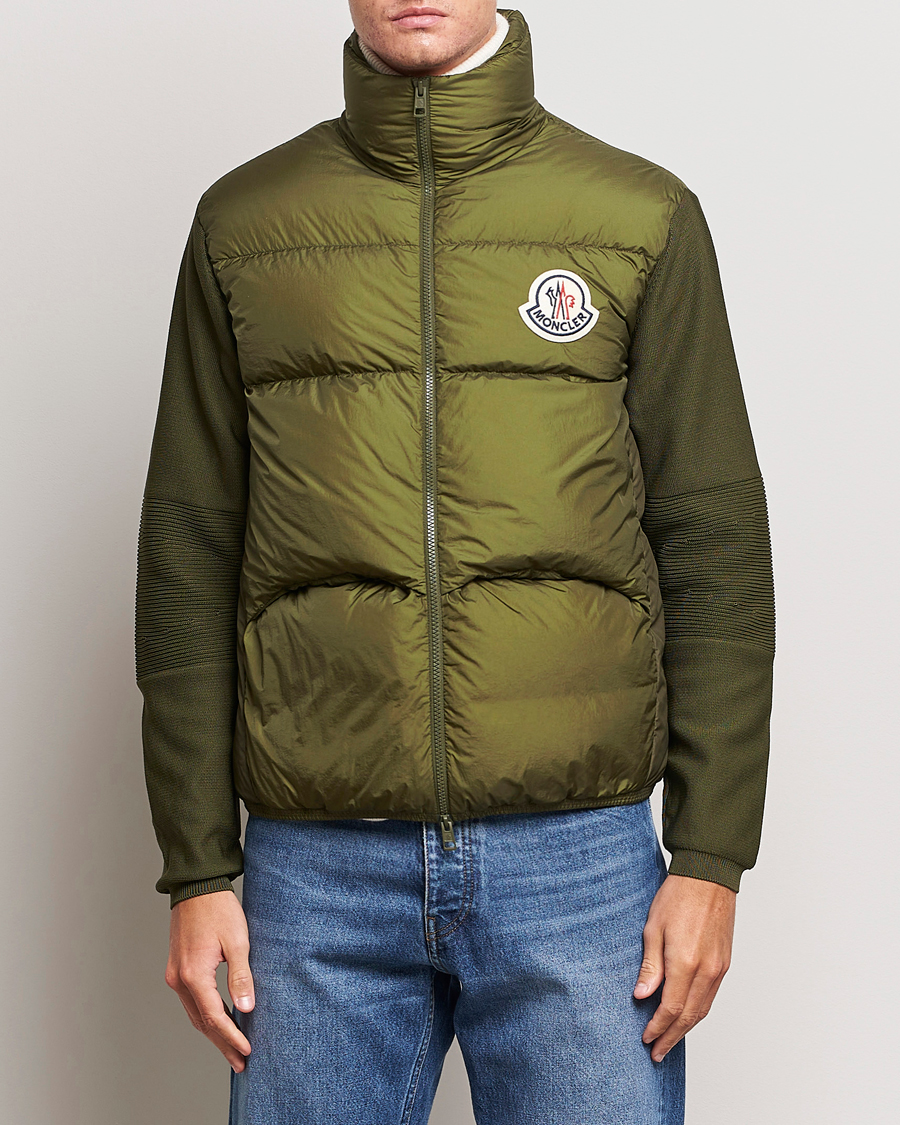 Hombres | Jerséis y prendas de punto | Moncler | Hybrid Cardigan Military Green