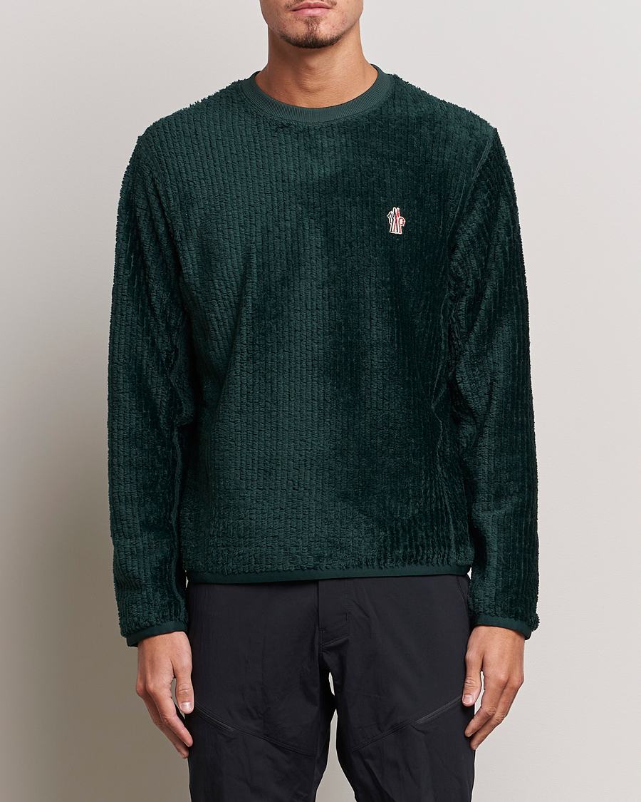 Hombres | Moncler | Moncler Grenoble | Fluffy Sweatshirt Green