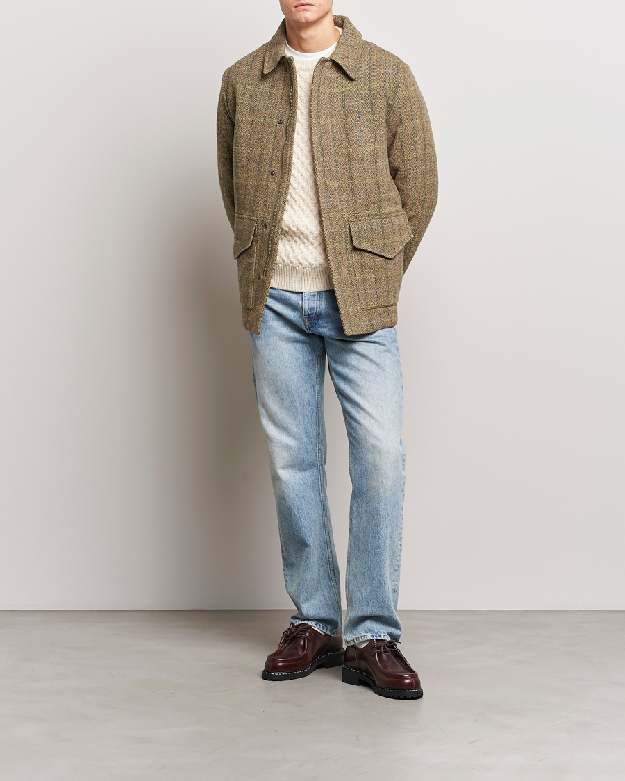 Hombres | Abrigos y chaquetas | Aspesi | Tweed Hunting Jacket Green Check