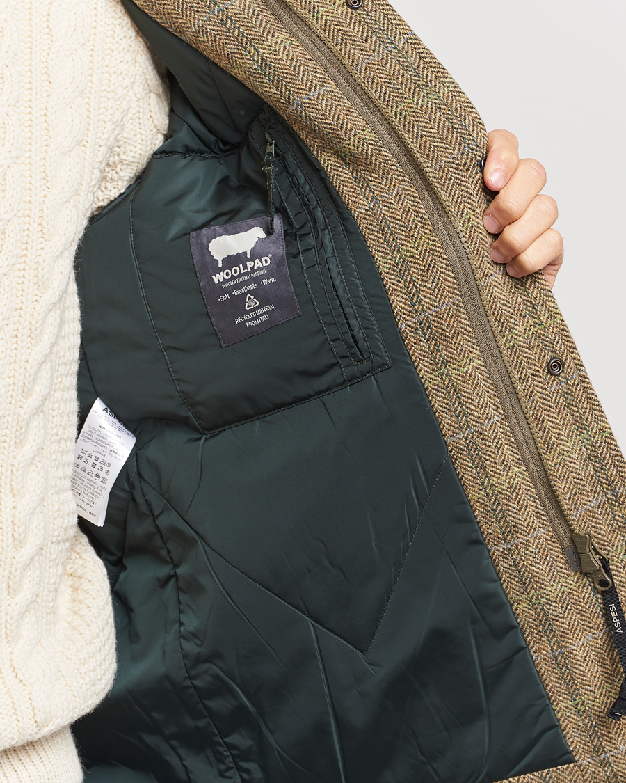 Hombres | Abrigos y chaquetas | Aspesi | Tweed Hunting Jacket Green Check