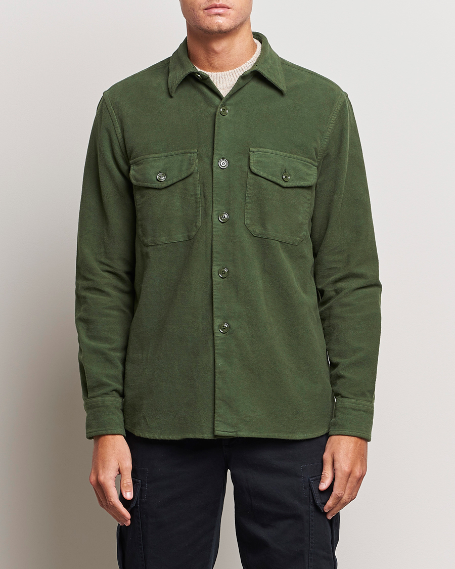 Hombres | Abrigos y chaquetas | Aspesi | Moleskine Shirt Jacket Dark Military