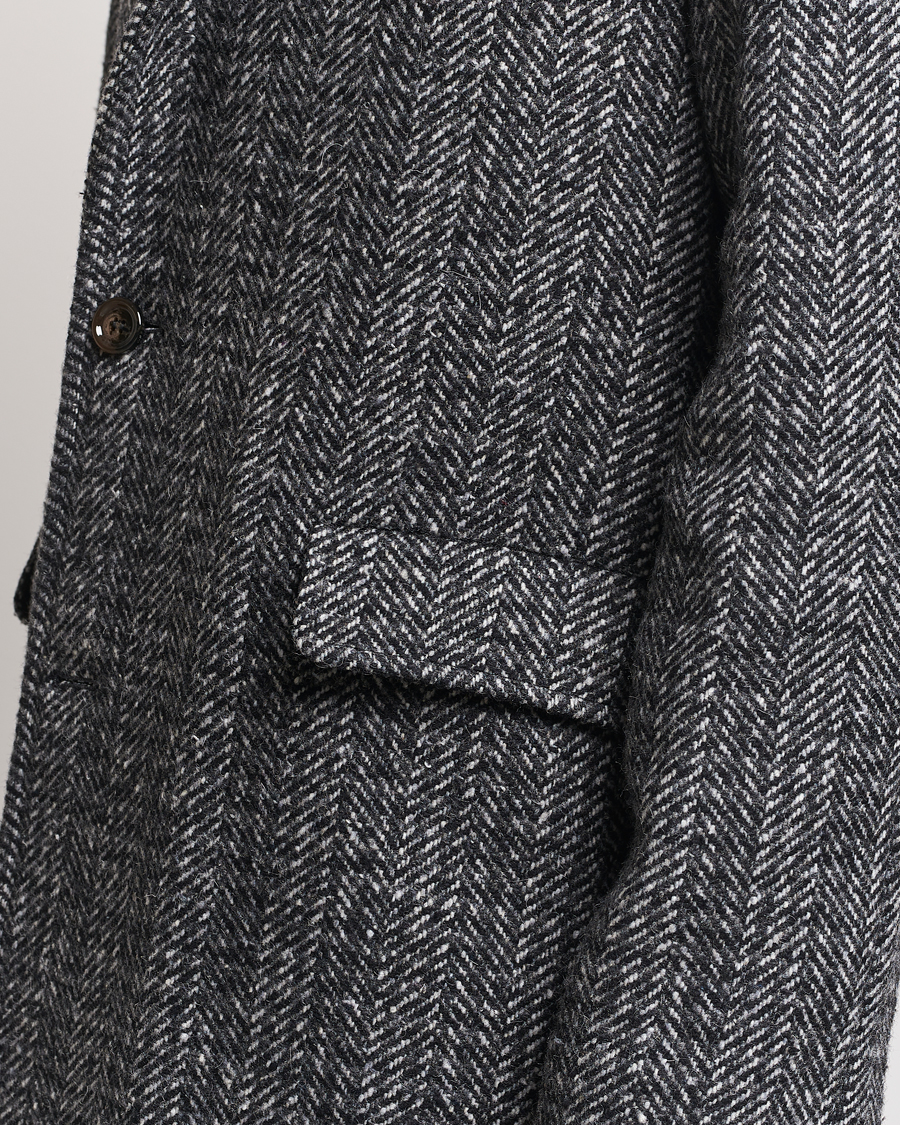 Hombres | Abrigos y chaquetas | Aspesi | Herringbone Wool Coat Grey