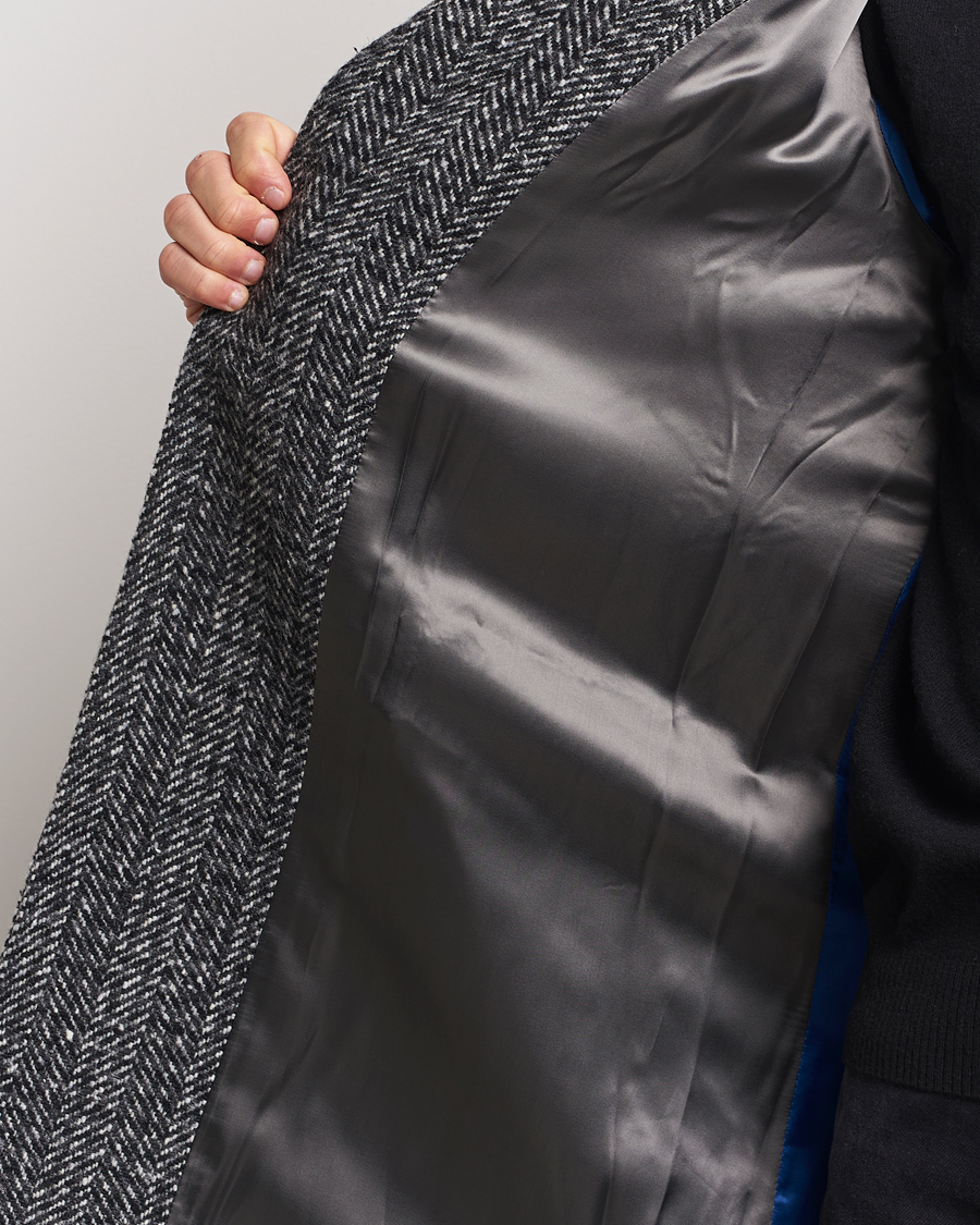 Hombres | Abrigos y chaquetas | Aspesi | Herringbone Wool Coat Grey