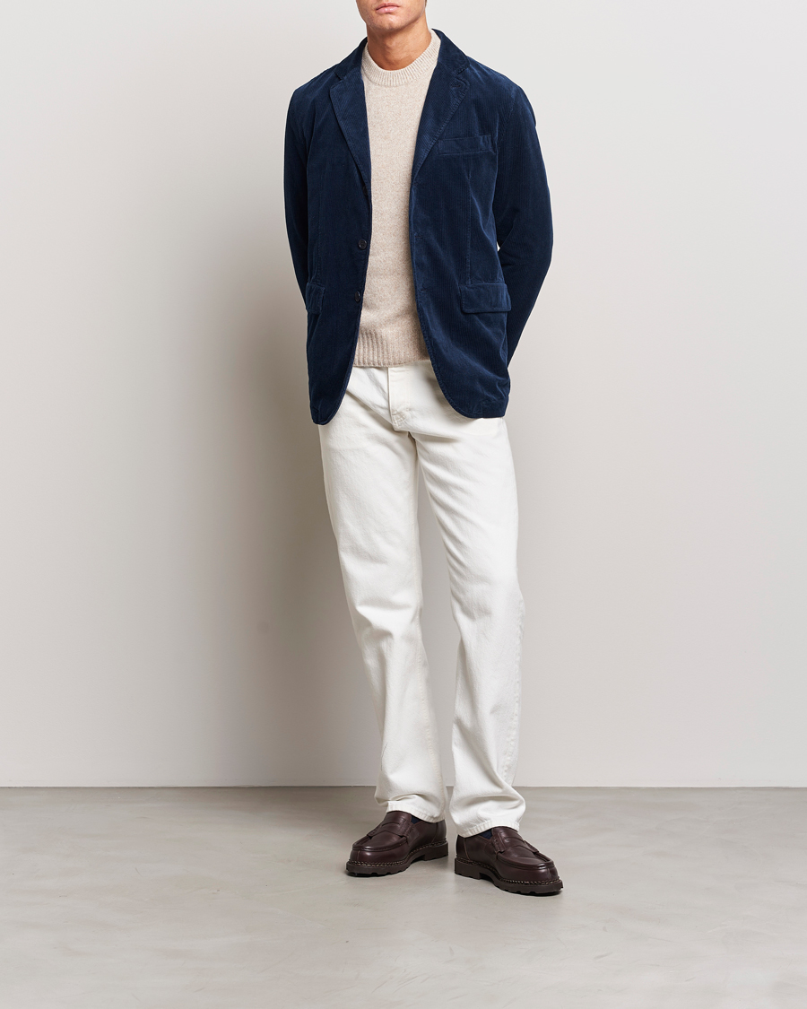 Hombres | Blazers | Aspesi | Corduroy Blazer Navy