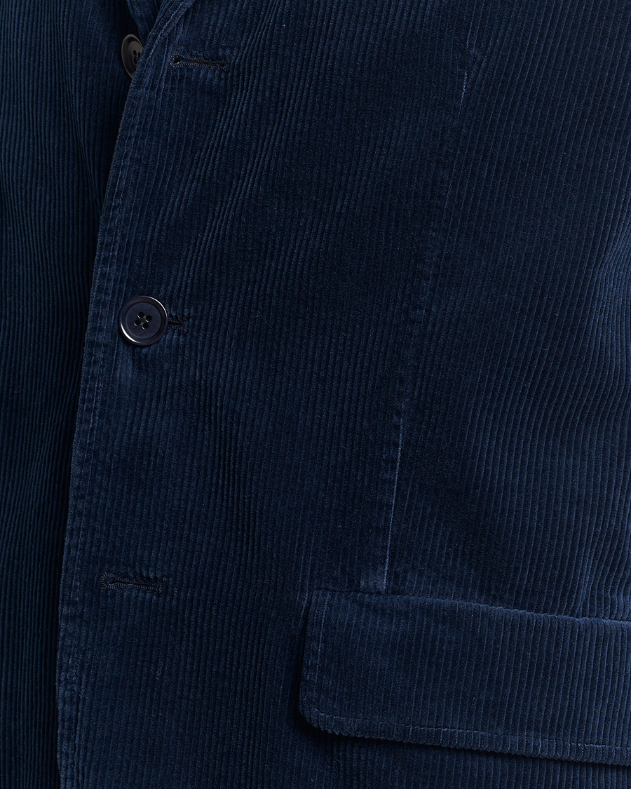 Hombres | Blazers | Aspesi | Corduroy Blazer Navy