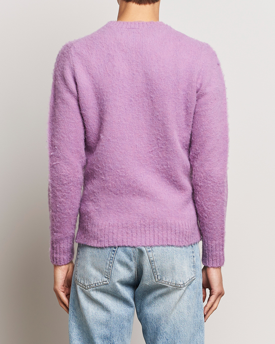 Hombres | Jerséis y prendas de punto | Aspesi | Brushed Shetland Sweater Purple