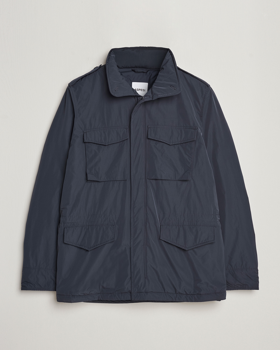 Hombres | Abrigos y chaquetas | Aspesi | Minifield Nylon Field Jacket Navy