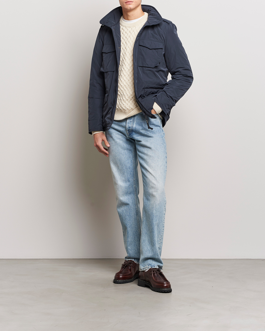 Hombres | Abrigos y chaquetas | Aspesi | Minifield Nylon Field Jacket Navy