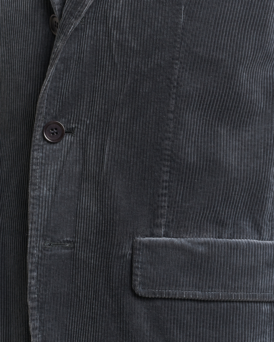 Hombres | Blazers | Aspesi | Corduroy Blazer Charcoal