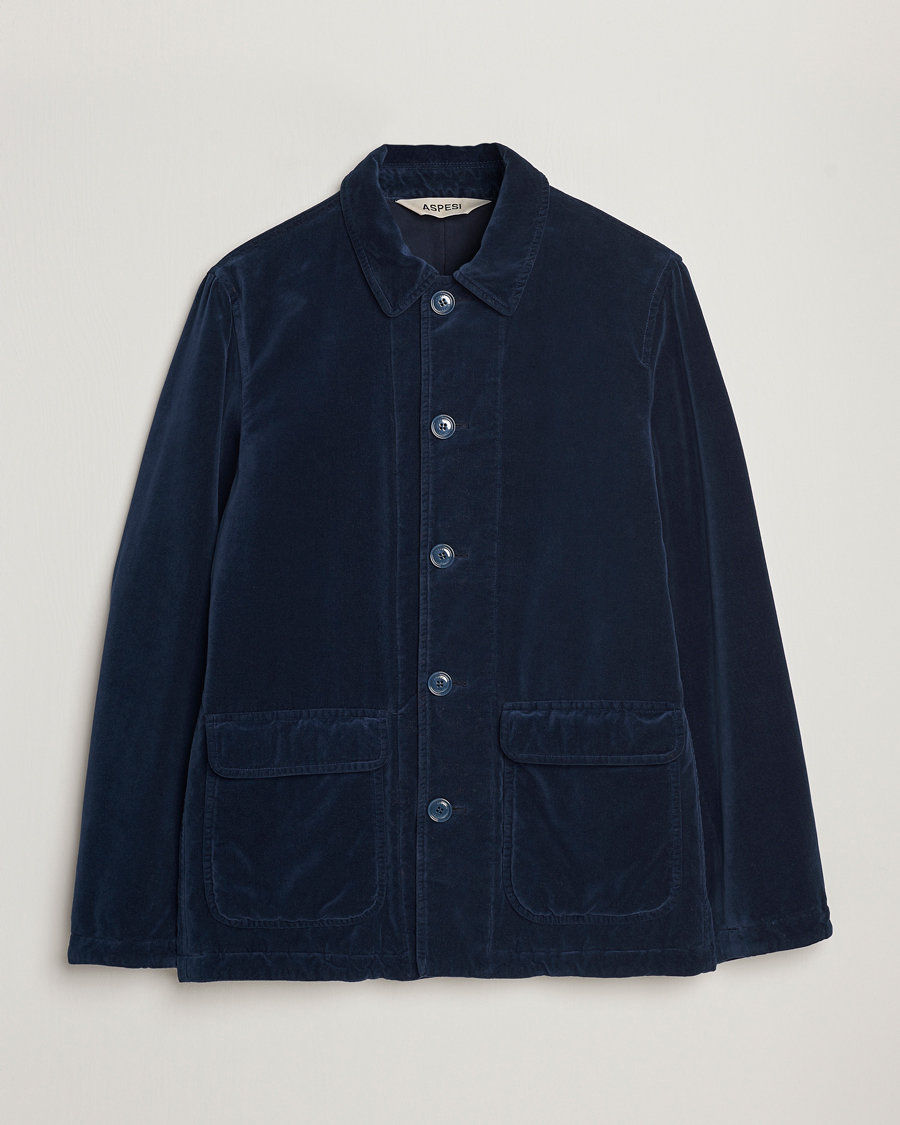 Hombres | Abrigos y chaquetas | Aspesi | Tadao Corduroy Jacket Navy