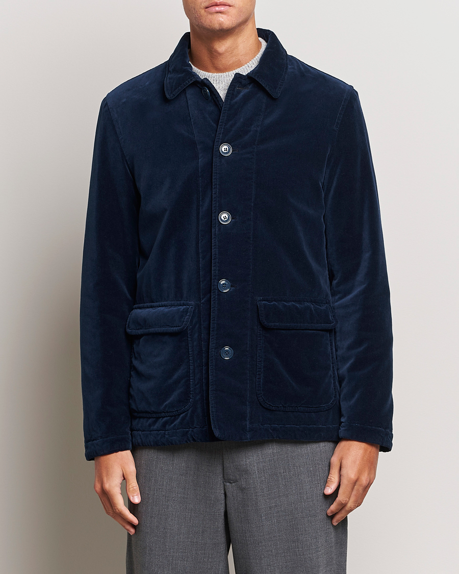Hombres | Abrigos y chaquetas | Aspesi | Tadao Corduroy Jacket Navy