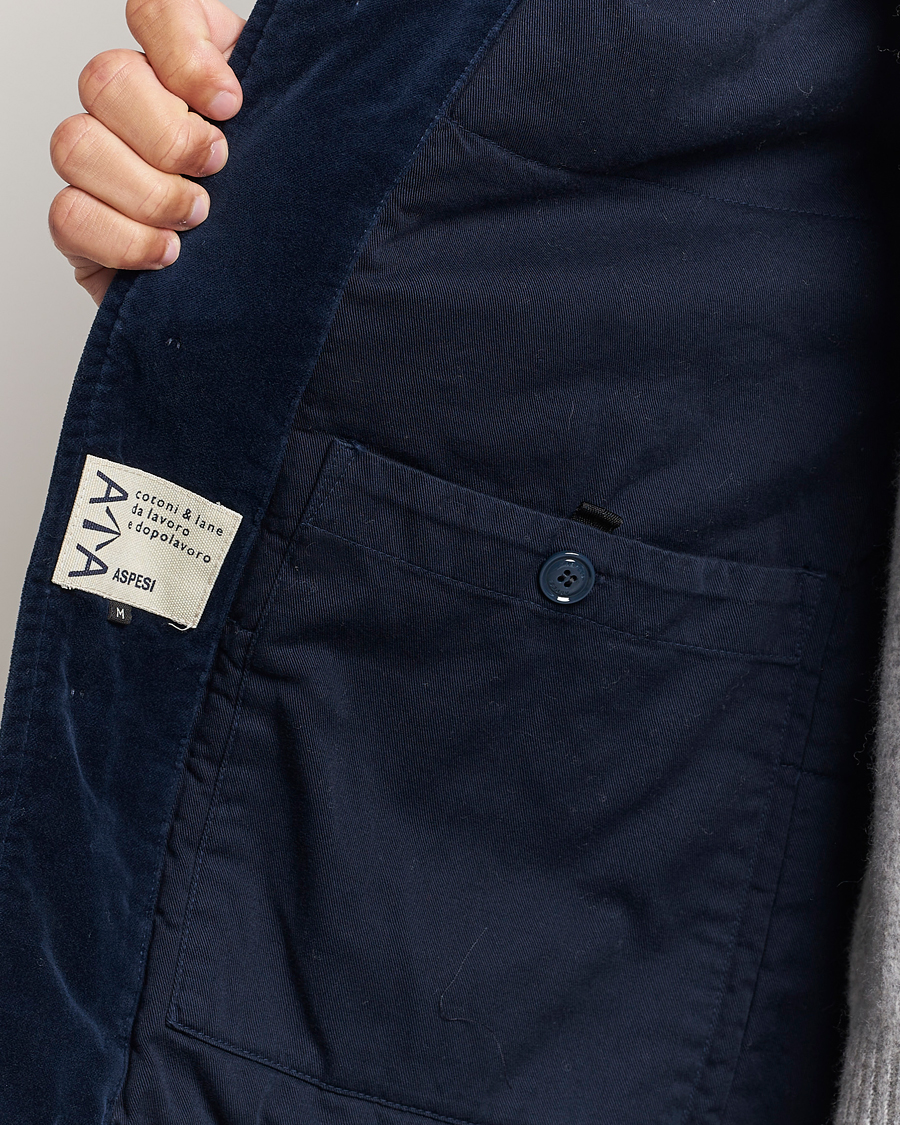 Hombres | Abrigos y chaquetas | Aspesi | Tadao Corduroy Jacket Navy
