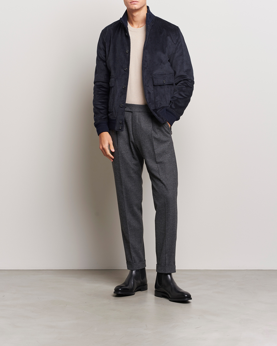 Hombres | Abrigos y chaquetas | Valstar | Corduroy Padded Valstarino Navy