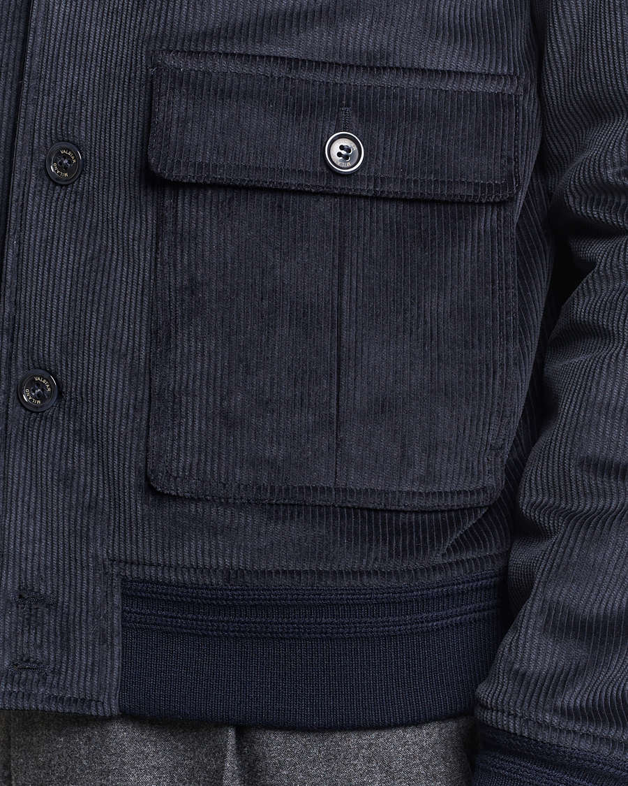 Hombres | Abrigos y chaquetas | Valstar | Corduroy Padded Valstarino Navy