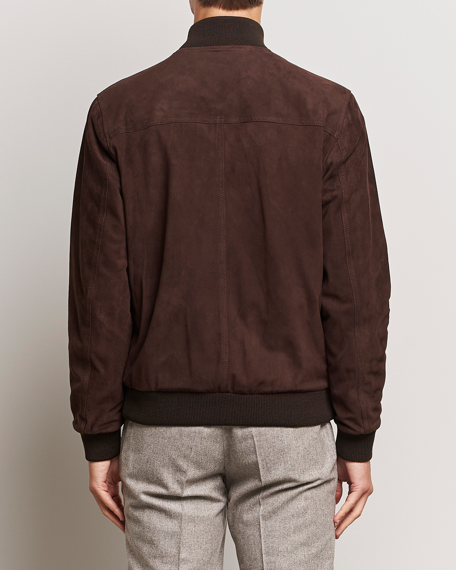 Hombres | Abrigos y chaquetas | Valstar | Valstarino Suede Jacket Dark Brown