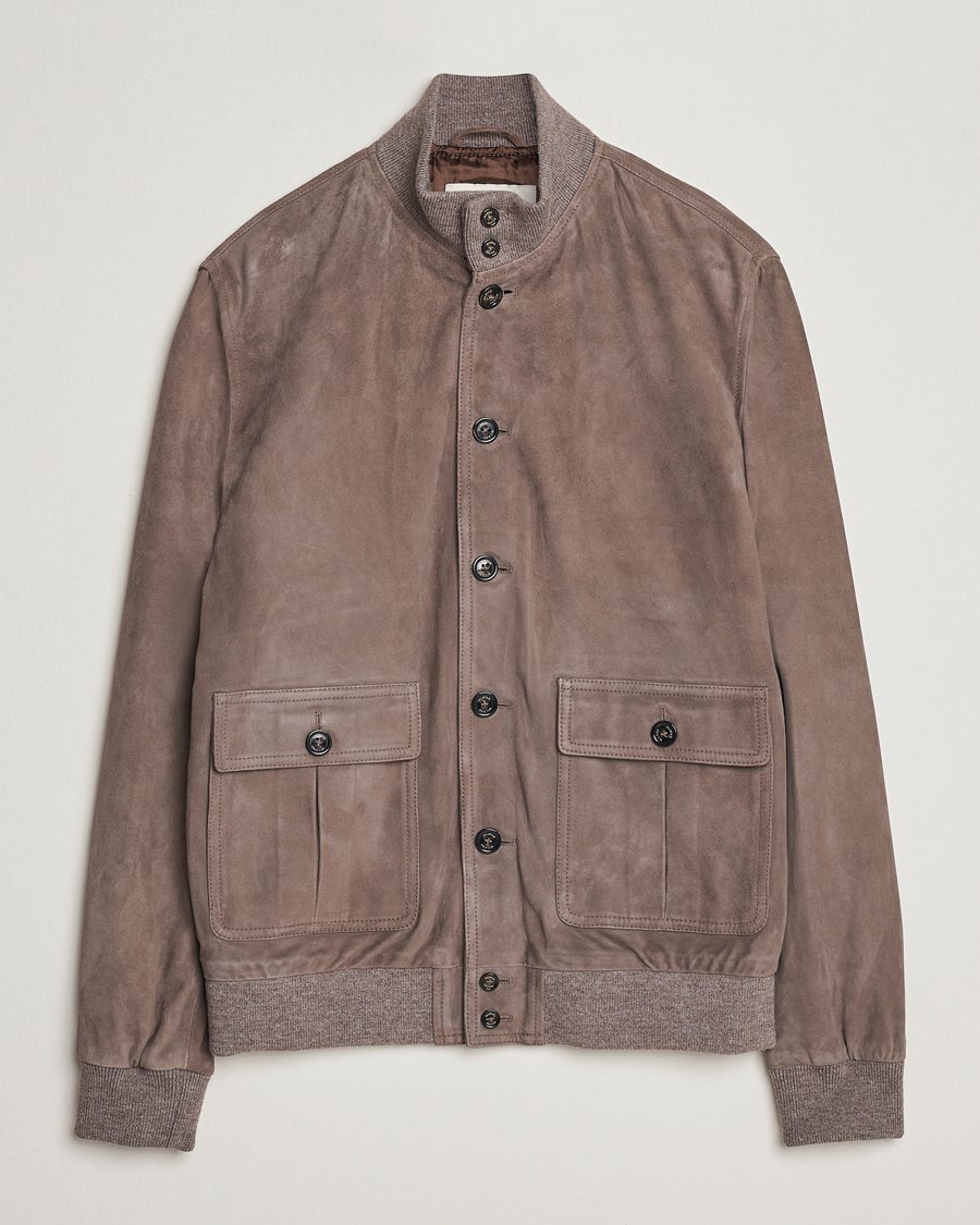 Hombres | Abrigos y chaquetas | Valstar | Valstarino Suede Jacket Stone
