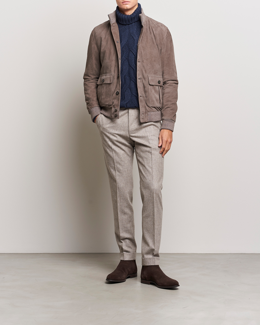 Hombres | Abrigos y chaquetas | Valstar | Valstarino Suede Jacket Stone