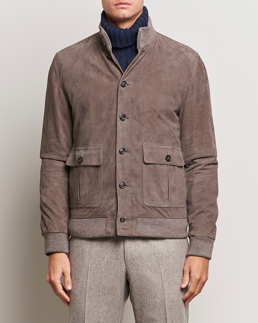 Hombres | Abrigos y chaquetas | Valstar | Valstarino Suede Jacket Stone