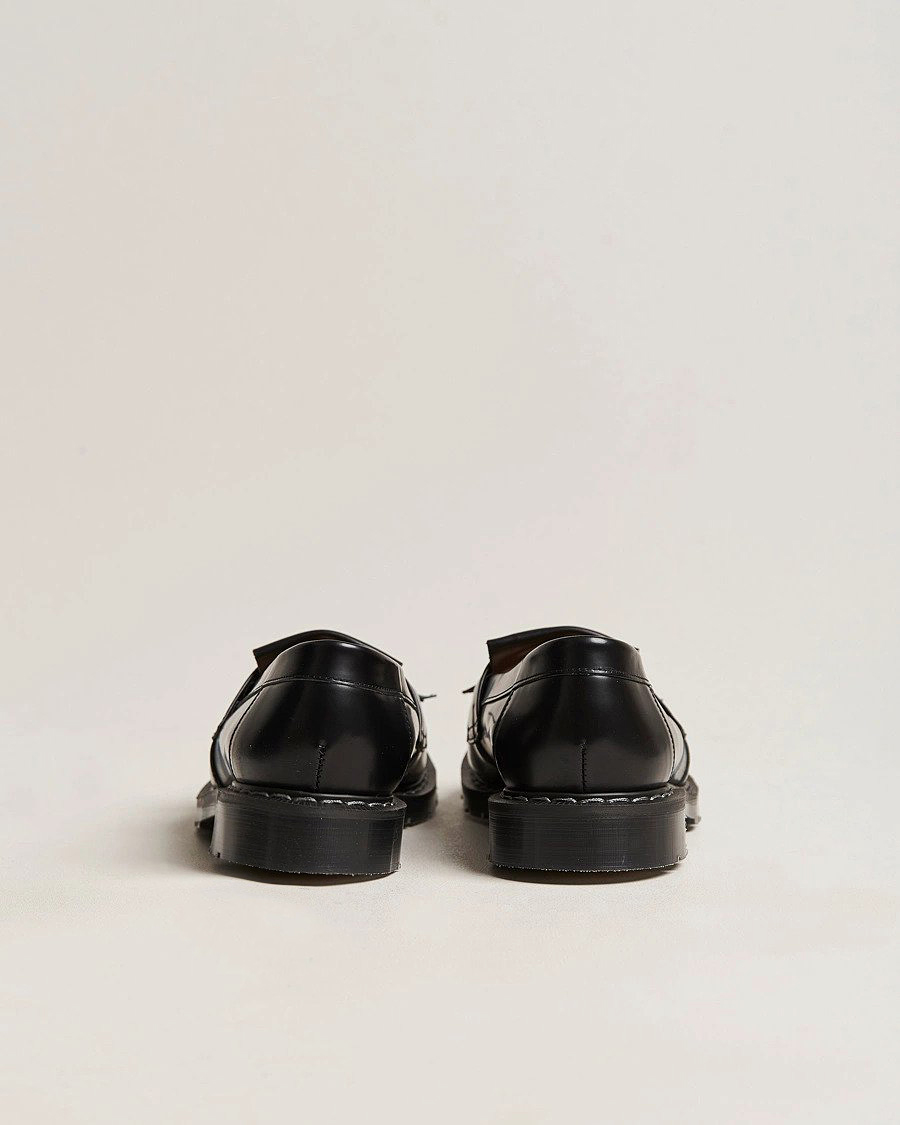 Hombres | Mocasines | Solovair | Tassel Loafer Black Shine