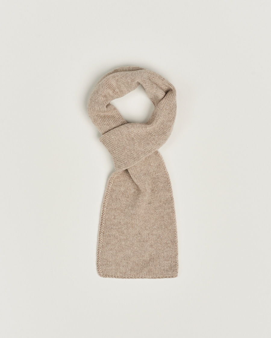 Hombres | Piacenza Cashmere Short Loop Cashmere Scarf Light Beige | Piacenza Cashmere | Short Loop Cashmere Scarf Light Beige